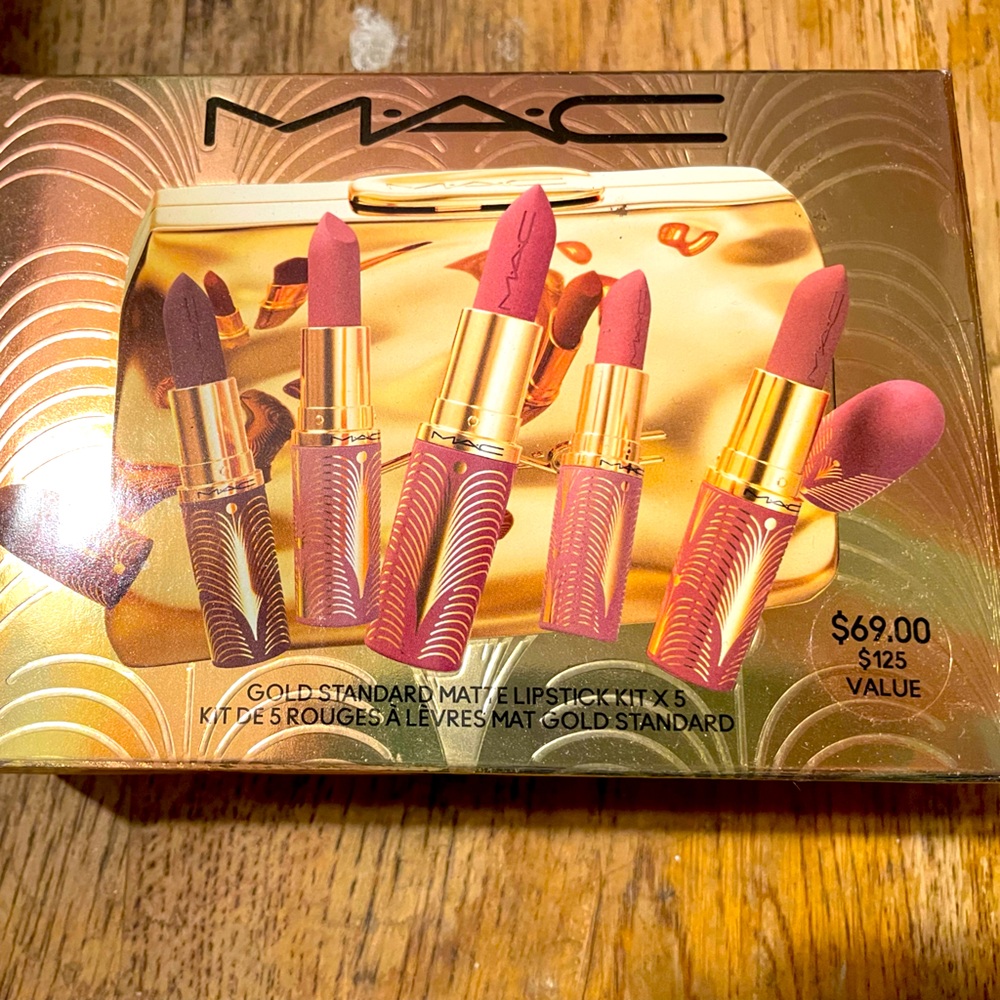 Gold standard matte lipstick kit x 5 (one kit)
